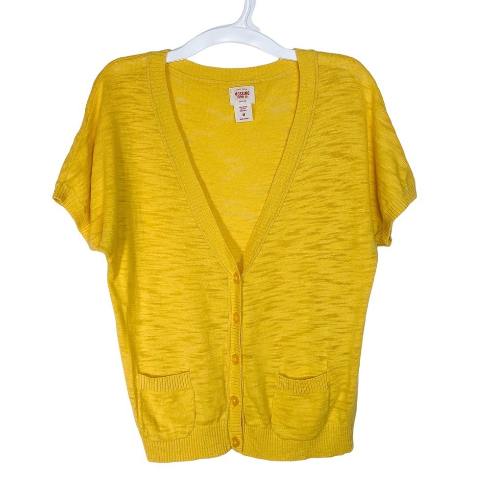 Mossimo Yellow Mini Cardigan Sweater